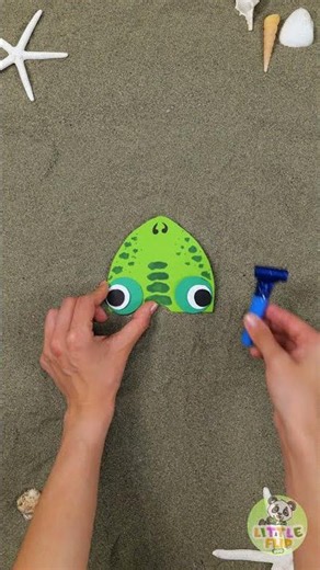 🐸 I Made A FROG From PAPER and He JUMPS! ✨😍 #kids #DIY