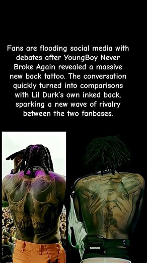 NBA YOUNGBOY VS LIL DURK: WHO HAS THE BETTER BACK TATTOO?! 🎨 #popculture