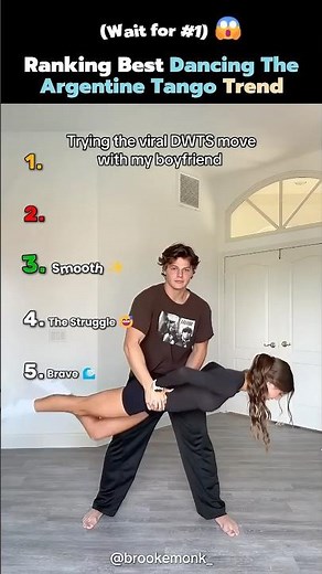 💃 Ranking Best Dancing The Argentine Tango Trend 😍 #shorts #trending