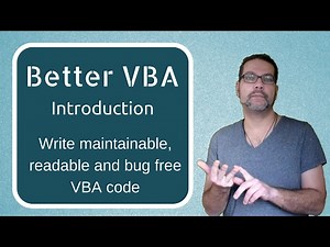 Better VBA 0 - Introduction