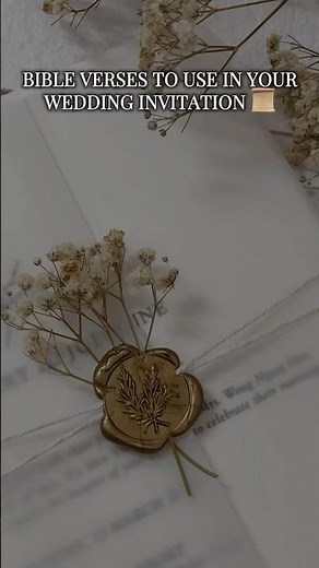 BIBLE VERSES TO USE IN YOUR WEDDING INVITATION! #wedding #bride #invitedwedding