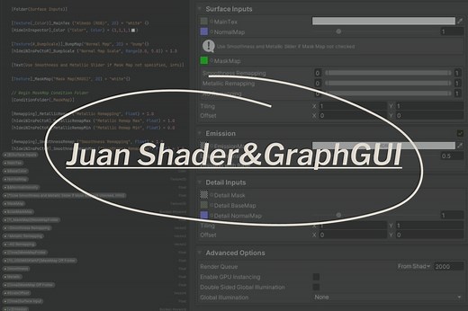 Juan Shader&GraphGUI预览 Unity通用Shader编辑器（简介下载）
