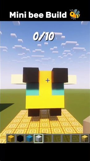 Minecraft Cute bee Build #minecraft #lyricvideo