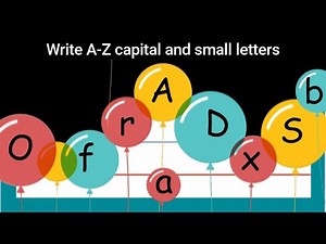 A-Z Capital and Small letters | How to write | ABC for Kids | Handwriting Practice for Kids.