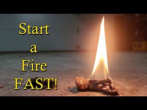 How to Start a Fire Fast and Easy - Quick Fire Starting Tips