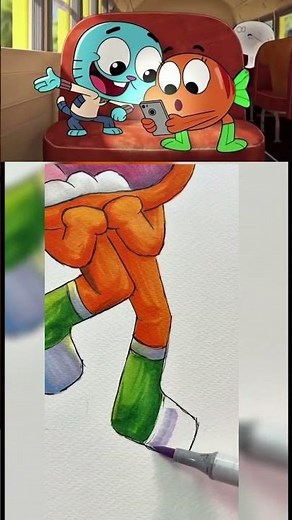 GUMBALL & DARWIN: "IS THAT REALLY DARWIN?!" 🎨😱 #gumball