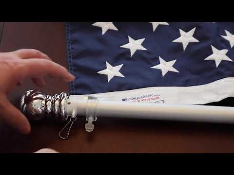 Star Spangled Flags No Tangle Flag Pole Assembly