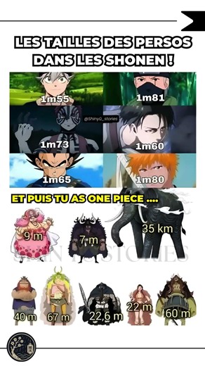 Leurs tailles n'ont AUCUN sens ! 🤯 #onepiece