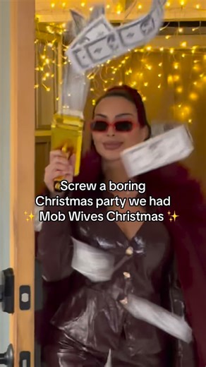 Amber Nichole Kellehan on Instagram: "Here’s your sign to host mob wives Christmas! 🎄 #mobwiveschristmas #christmasparty #girlsnight"