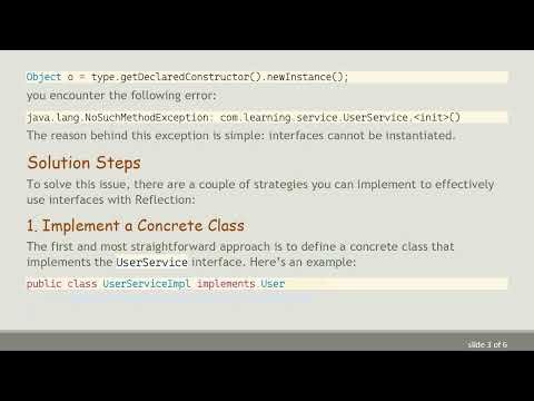 How to Create an Instance by Interface Using Reflection in Java