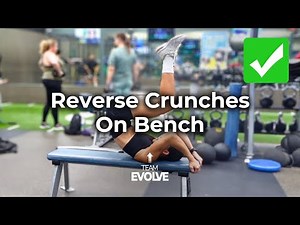 Reverse Crunches On Bench (Exercise Tutorial + Form Tips) | Team Evolve
