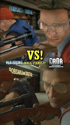 Dead Rising Deluxe Remaster vs. Original - Hall Family! #gaming #deadrising #shorts