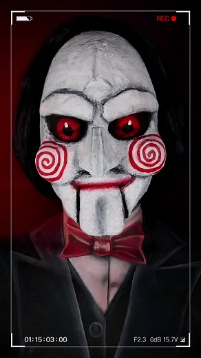 Halloween Makeup Tutorial Inspired by Jigsaw from the Movie Saw