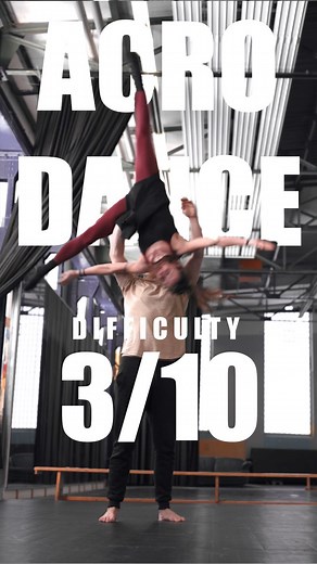 Acro Dance | Tutorials & Performance on Instagram: "Fun move but a bit scary! If you want to try this be aware this is not for beginners and can go wrong pretty fast! There are a few things you should look out for. First of all a stable high sidestar is required 1. Use mats and spotters really important for this! 2. Go into a sidestar and practice turning the flyer 3. Turn the flyer into a plane with your body first and then a little further (this is key) 4. Communicate with with the flyer about