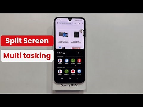 Samsung Galaxy A16 5G: How to use Split screen multitasking - 2 Easy Ways