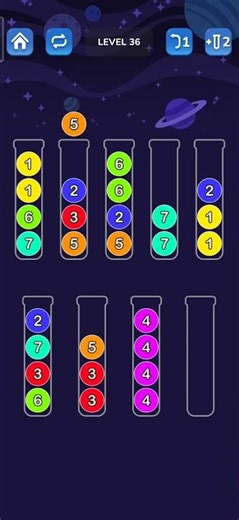 Ball sort puzzle level 36 #ballsortpuzzle #ballsortpuzzlegameplay #ballsort #ytshorts