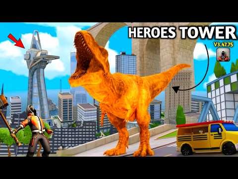 Heroes Tower Update Coming In Spider Fighter 3🤔 Dinosaur Entered In Spider Fighter 3