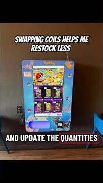 Restocking my Pokémon vending machine at poke cafe and swapping a coil #pokemonrestock