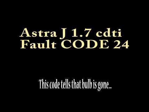 astra j fault code 24