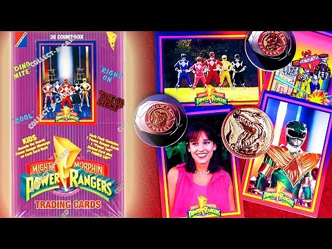 Series 1 Trading Cards & Power Caps (POGS) Complete Mighty Morphin Power Rangers