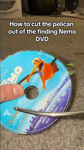 How to cut the pelican out of the finding Nemo DVD