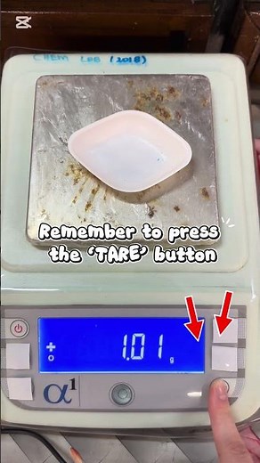 Science (Chemistry) Practical - Measuring mass with an electronic balance