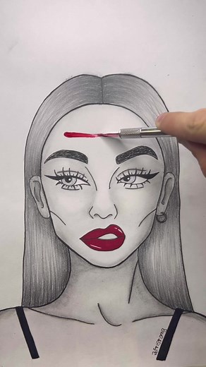 Captivating Female Figure Drawing Process