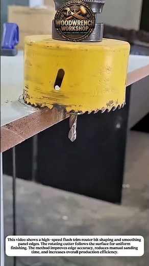 High-Speed Edge Trimming with Flush Trim Router Bit | Clean & Precise Finish