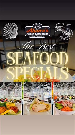 🌊 Friday Sea Flavors at Alvaro’s Family Restaurant! 🦐 Enjoy unique sea-inspired creations every Friday. Come with your loved ones and experience a marine adventure in a cozy atmosphere. Reserve your table and indulge in the best of our cuisine. We look forward to seeing you! 🌟🐟 #SeaFlavorsFriday #SeaDelights #SeafoodLovers #RestaurantName @topfans | Alvaro's Family Restaurant
