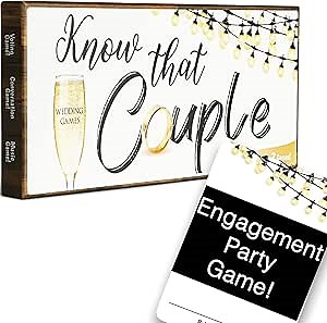 Know That Couple - Bridal Shower & Engagement Party Game 3-in-1 Wedding Celebration Game Fun Storytelling, Music Challenge & Who Knows The Couple Best