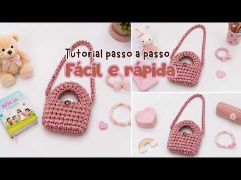 T-shirt Yarn Bag FOR KIDS | Step-by-Step for Beginners - Crochet Bag