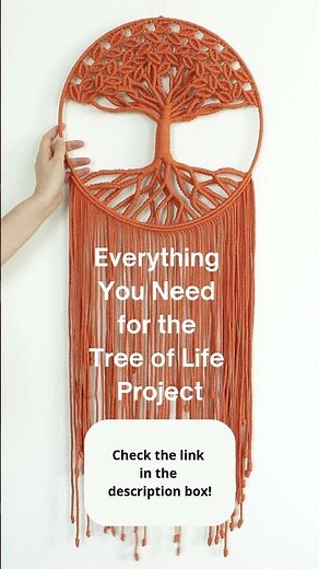 DIY Tree of Life project #etsycreatorco #treeoflife #macrame