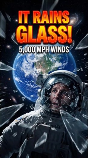 This Planet Rains Glass Sideways! 💎🪐 #Shorts