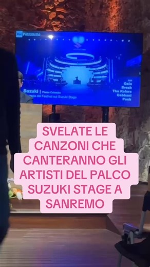 SanremoSpia on Instagram: "SVELATE LE CANZONI CHE CANTERANNO GLI ARTISTI DEL PALCO SUZUKI STAGE A SANREMO"