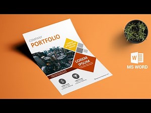 How to Create Cover Design in MS Word II PORTFOLIO DESIGN I DOWNLOAD FREE ⬇ (2023)