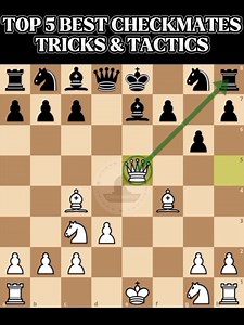 Top 5 Best Checkmates Tricks & Tactics 📖🔥 #chessmaster | Chess Master