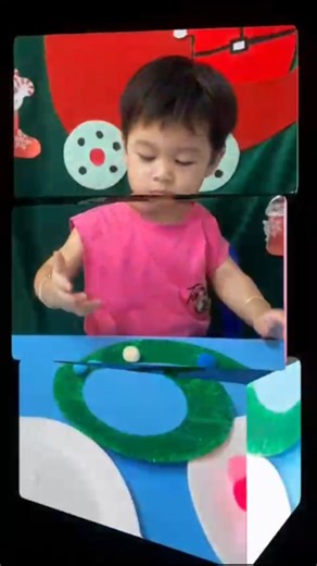 *Pom-Pom Holiday Wreath Craft 🎄✨* Our little artists are busy creating a festive wreath using pom-poms and paper plates. This joyful activity builds hand-eye coordination, encourages creativity, and provides a calming, sensory-rich experience; all while getting into the holiday spirit. | Littlewonders Nursery and Day Care Center