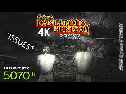 Cabela's Dangerous Hunts 2011 *ISSUES* (4K / 2160p / 60fps) | RPCS3 Emulator 0.0.37-18022 | Sony PS3