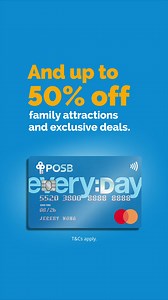 Turn your daily spending into daily rewards with the POSB Everyday Card! Get S$300 cashback when you spend S$800 within 60 days, and more. Sign up now! T&Cs apply. | POSB