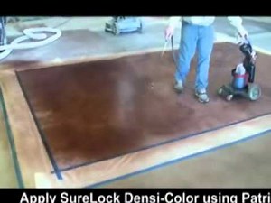 Ameripolish SureLock Polished Concrete Dye System Installation