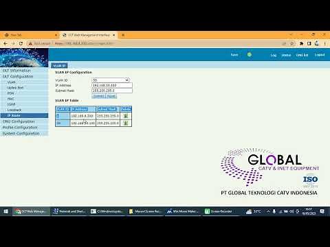 VIDEO TUTORIAL SETTING OLT GPON GLOBAL 1 PORT