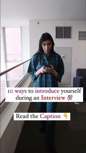 10 ways to introduce yourself during an Interview!
