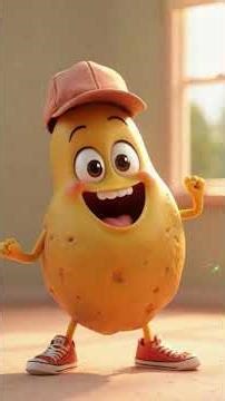 Smooth moves, funny vibes… You won’t stop watching this potato 🥔✨ #animation #cartoon