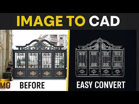 How to Convert Image to CAD File | AutoCAD Tutorial | Image to DWG/DXF | kaboomtechx