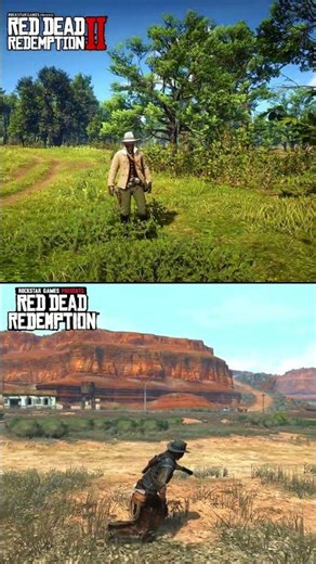 RDR2 Vs RDR DETAIL COMPARISON #rdr2 #rdr#shortsfeed