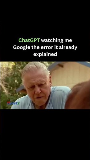 ChatGPT watching me Google the error it already explained