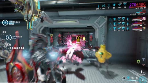 Warframe 当Wisp达到500%射速 和 6000血