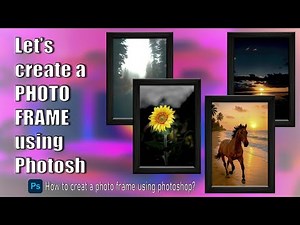 How to create a PHOTO FRAME using Adobe Photoshop | PIXZORA Creations | Photoshop Tutorial
