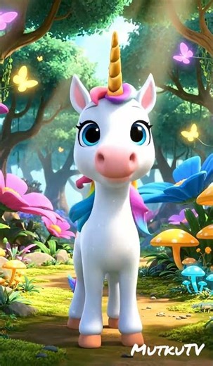 Hi! I’m a Magical Unicorn 🦄✨ | Fun Kids Cartoon Introduction | MutkuTV Shorts