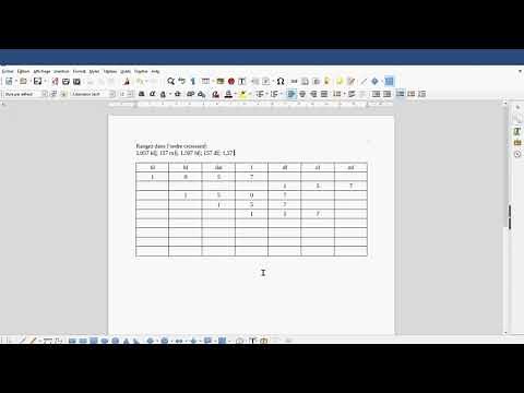 Tableau de conversion